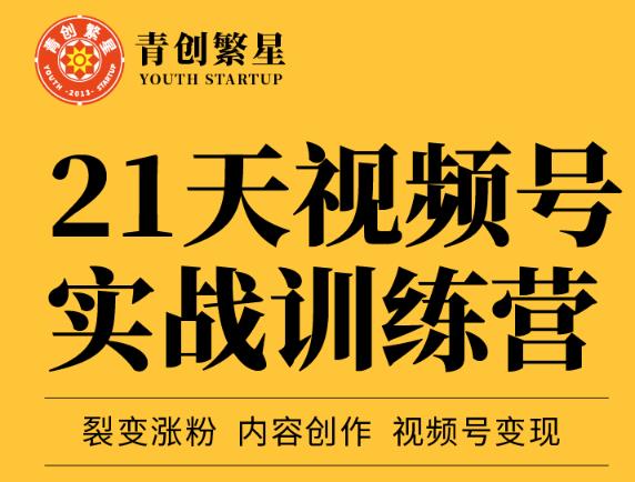 张萌21天视频号实战训练营，裂变涨粉、内容创作、视频号变现 价值298元-创业项目致富网、狼哥项目资源库