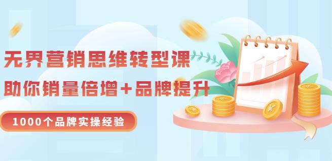 无界营销思维转型课：1000个品牌实操经验，助你销量倍增（20节视频）-狼哥资源库