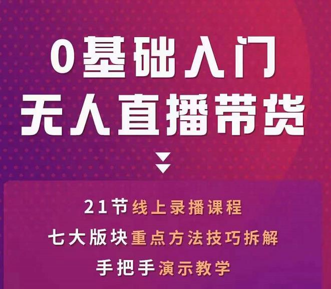 网红叫兽-抖音无人直播带货，一个人就可以搞定的直播带货实战课-狼哥资源库