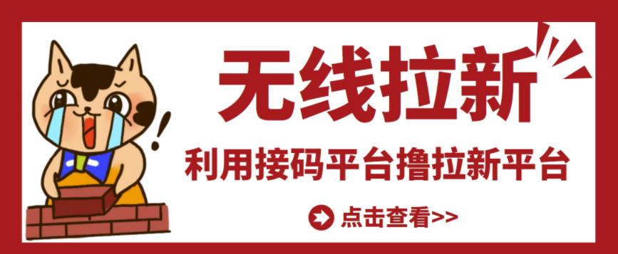 最新接码无限拉新项目，利用接码平台赚拉新平台差价，轻松日赚500+-狼哥资源库