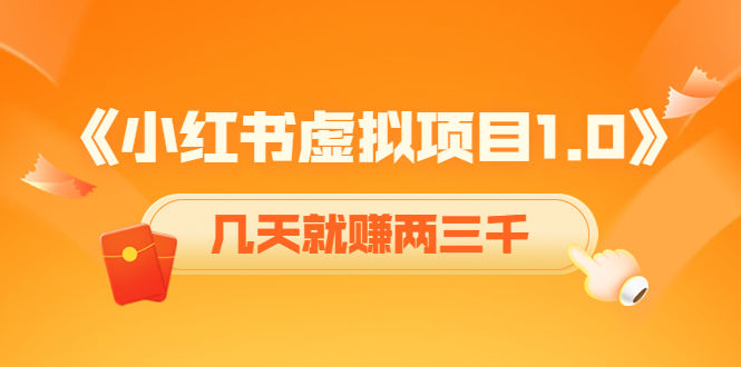 《小红书虚拟项目1.0》账号注册+养号+视频制作+引流+变现，几天就赚两三千-狼哥资源库