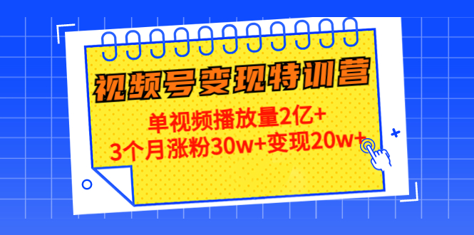 21天视频号变现特训营：单视频播放量2亿+3个月涨粉30w+变现20w+（第14期）-狼哥资源库