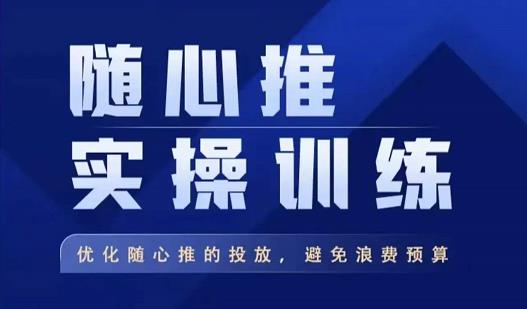 飞哥·随心推实操训练，优化随心推投放，避免浪费预算-狼哥资源库