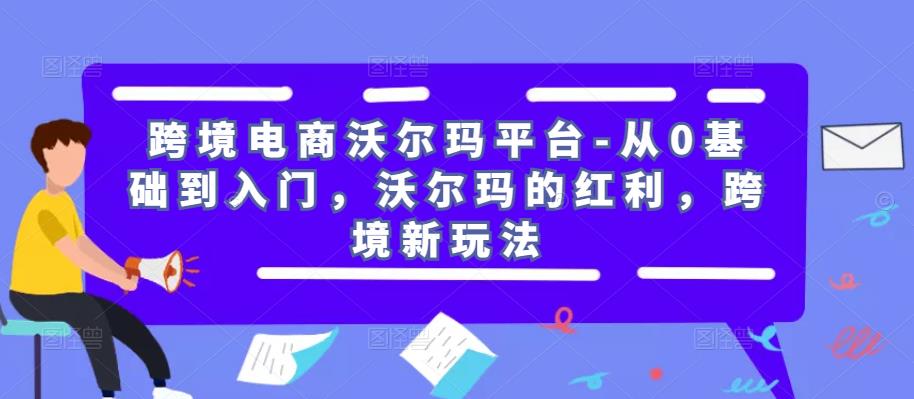 跨境电商沃尔玛平台-从0基础到入门，沃尔玛的红利，跨境新玩法-狼哥资源库