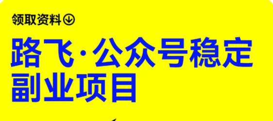 路飞·公众号稳定副业项目，你只要无脑去推广，粉丝和收入，自然就来了-创业项目致富网、狼哥项目资源库