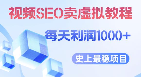 视频SEO出售虚拟产品每天稳定2-5单利润1000+史上最稳定私域变现项目【揭秘】-狼哥资源库