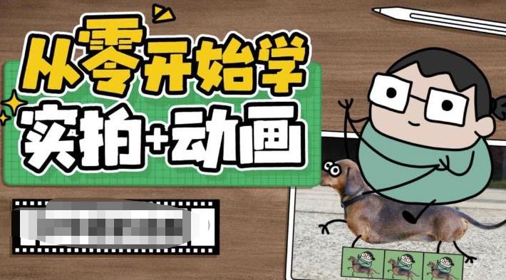 从零开始学实拍加动画，实拍加动画创意教程-狼哥资源库