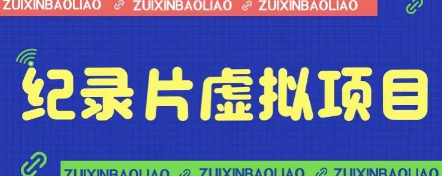 价值1280的蓝海纪录片虚拟项目，保姆级教学，轻松日入600+【揭秘】-狼哥资源库