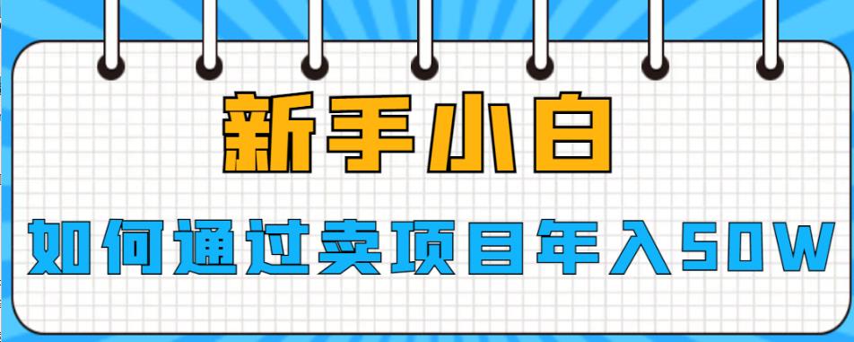 新手小白如何通过卖项目年入50W【揭秘】-狼哥资源库