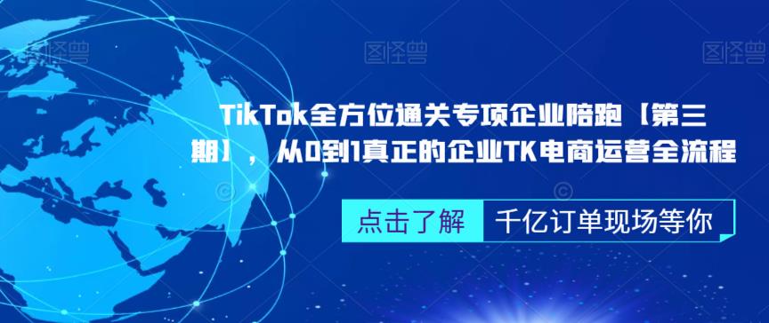 ‎TikTok全方位通关专项企业陪跑【第三期】，从0到1真正的企业TK电商运营全流程-狼哥资源库