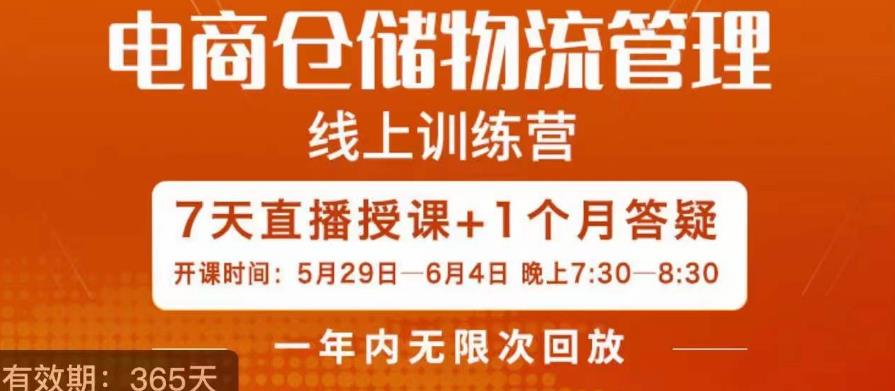 南掌柜·电商仓储物流管理学习班：打造成功的坚强后盾！-狼哥资源库