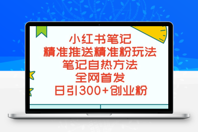 最新小红书笔记精准推送2000+精准粉，单日导流私欲最少300【脚本+教程】-创业项目致富网、狼哥项目资源库