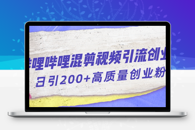 哔哩哔哩B站混剪视频引流创业粉日引300+-狼哥资源库