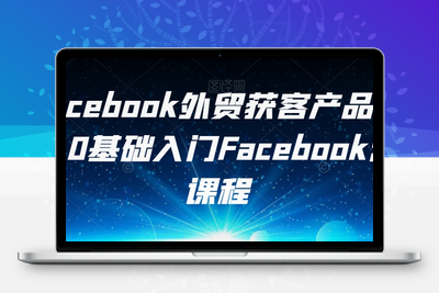 Facebook外贸获客产品出海，0基础入门Facebook营销课程-狼哥资源库