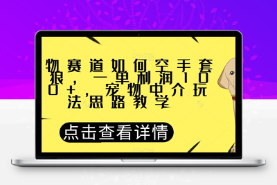 宠物赛道如何空手套白狼，一单利润1000+，宠物中介玩法思路教学【揭秘】-狼哥资源库