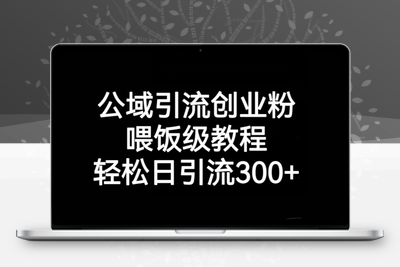 公域引流创业粉，喂饭级教程，轻松日引流300+【揭秘】-创业项目致富网、狼哥项目资源库