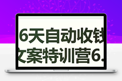 16天自动收钱文案特训营6.0，学会儿每天自动咔咔收钱-狼哥资源库