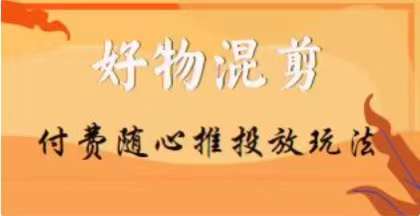 【万三】好物混剪付费随心推投放玩法，随心投放小课抖音教程-狼哥资源库