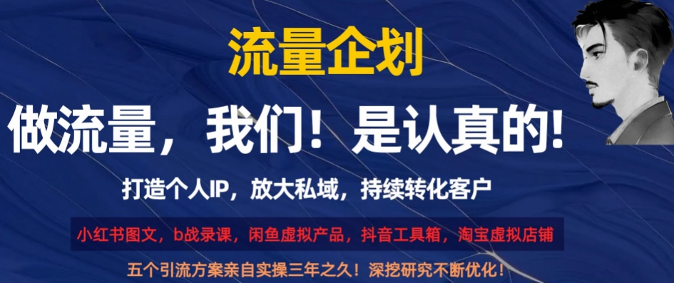 流量企划，打造个人IP，放大私域，持续转化客户【揭秘】-狼哥资源库