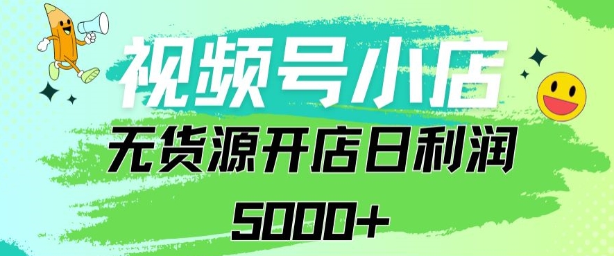 视频号无货源小店从0到1日订单量千单以上纯利润稳稳5000+【揭秘】-狼哥资源库