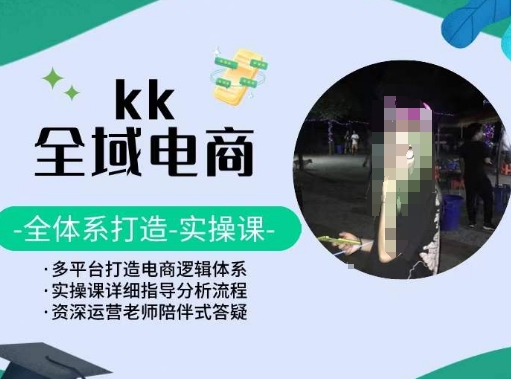 KK全域电商，全体系打造实操课，多平台打造电商逻辑体系-狼哥资源库