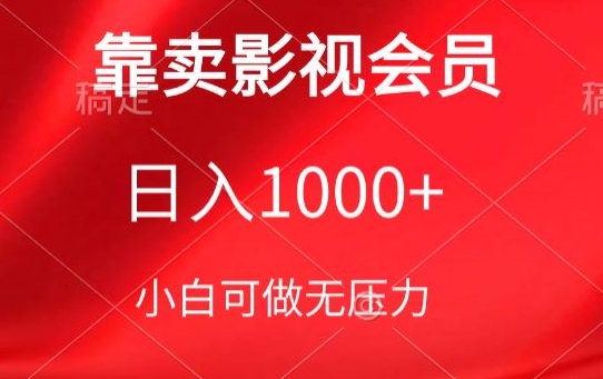 靠卖影视会员，日入1000+，落地保姆级教程，新手可学【揭秘】-创业项目致富网、狼哥项目资源库