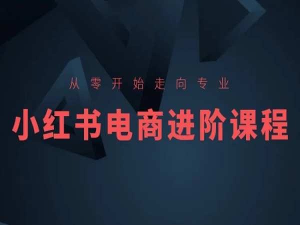 从零开始走向专业，小红书电商进阶课程-创业项目致富网、狼哥项目资源库