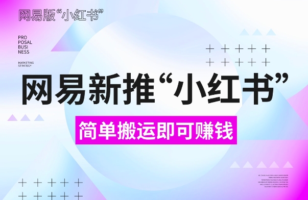 网易官方新推“小红书”，搬运即有收益，新手小白千万别错过(附详细教程)【揭秘】-创业项目致富网、狼哥项目资源库