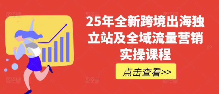 25年全新跨境出海独立站及全域流量营销实操课程，跨境电商独立站TIKTOK全域营销普货特货玩法大全-创业项目致富网、狼哥项目资源库